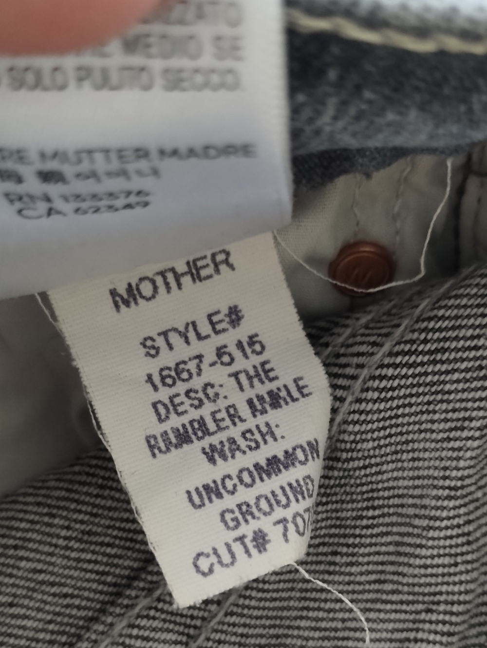 MOTHER Superior The Rambler Ankle Uncommon Ground Jeans 25 - Picture 11 of 12